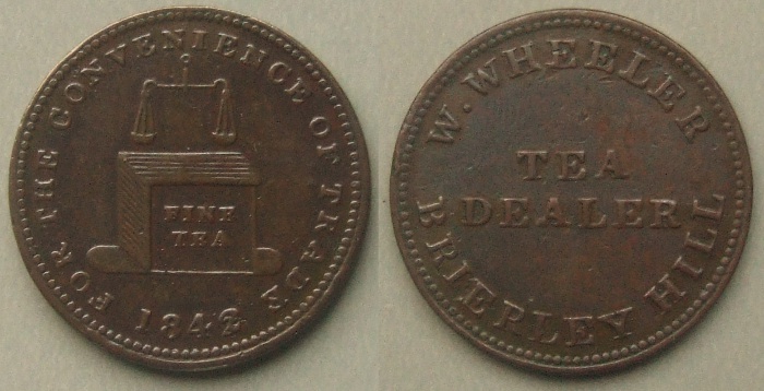 Brierly Hill 1842 unofficial farthing
